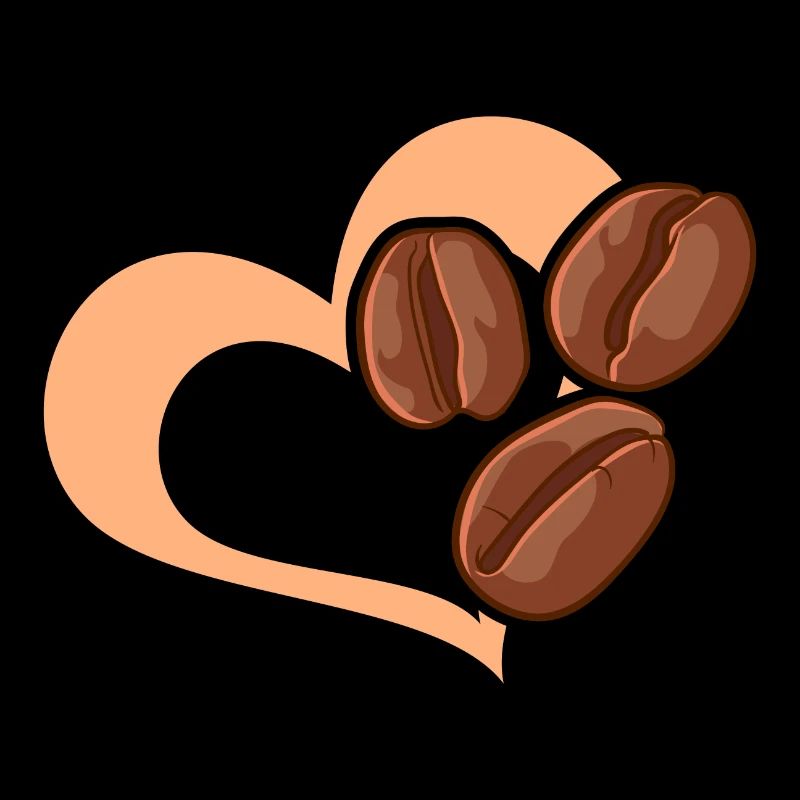 Kaffeebohne Herz Café Kaffee
