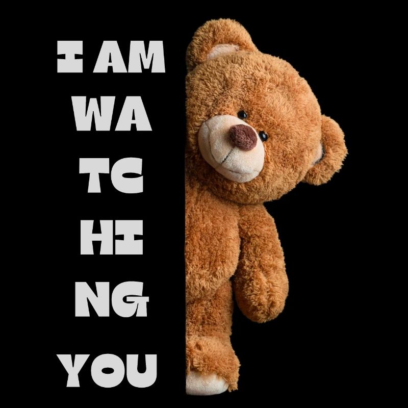 Teddybär - ich beobachte dich