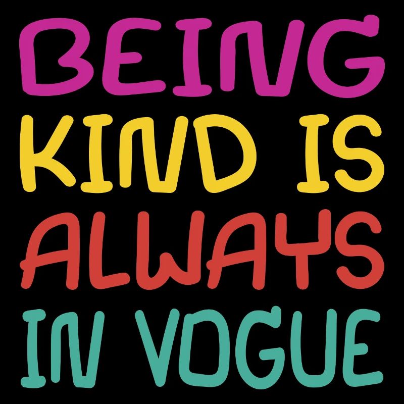 Kindness saying in children's font
