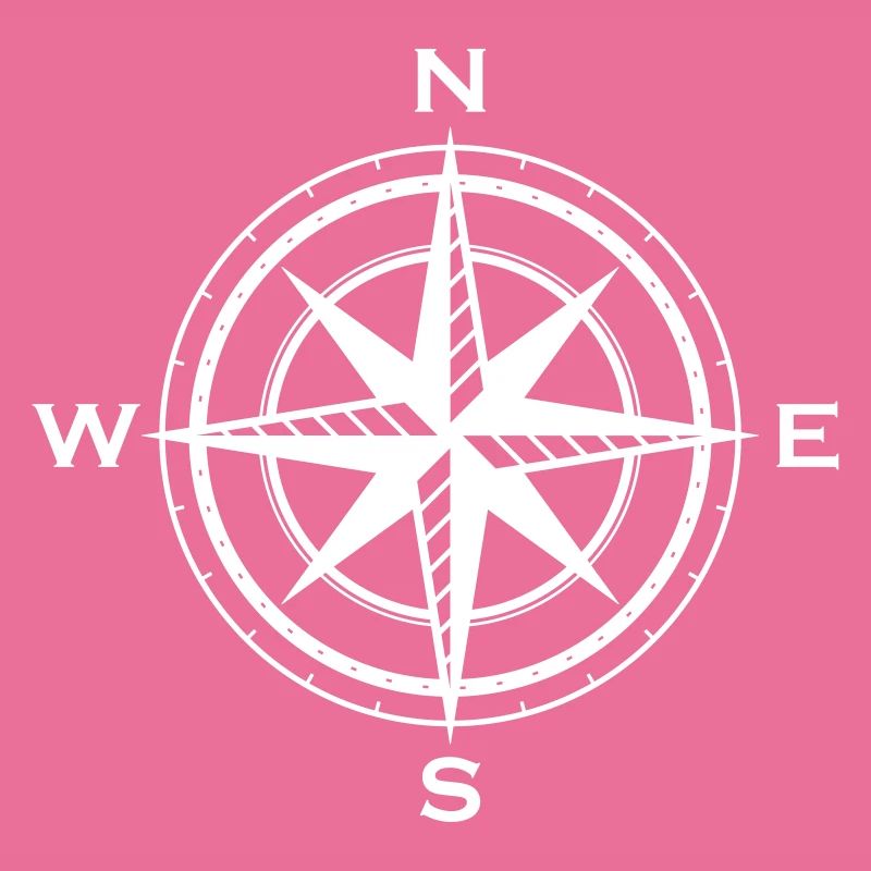 Compass symbol wind rose cardinal direction