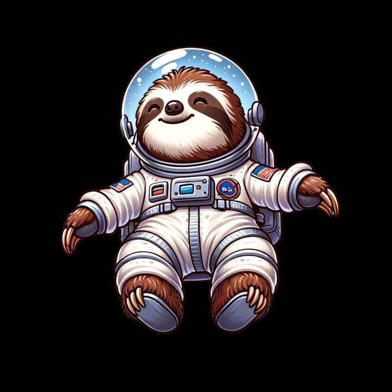 Faultier Schwerelosigkeit Abenteuer Astronaut