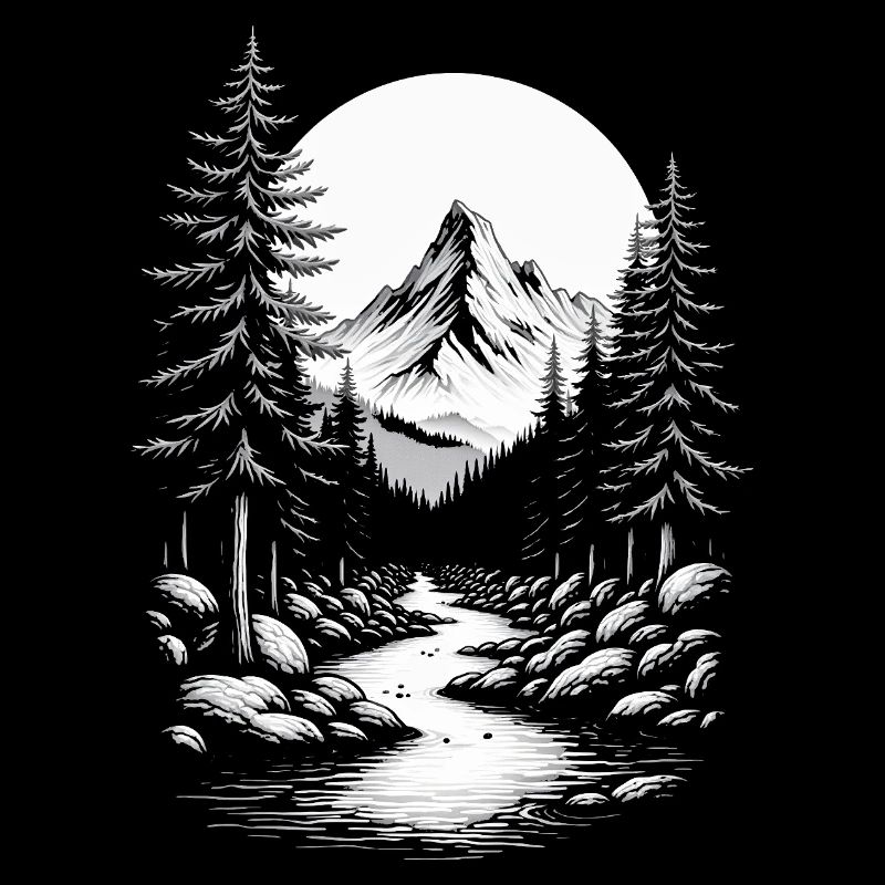 Landschaft Natur Berge Wald Bäume Baum Fluss Berg