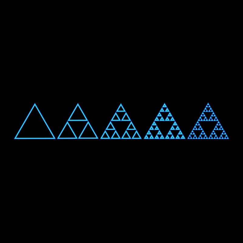 Math Sierpinski Triangle Fractal Geometry Sign