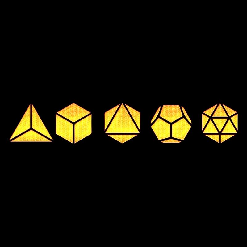 Platonic Body Math Geometry Sign Shapes