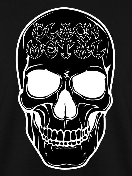 Skull Graphic Black Metal