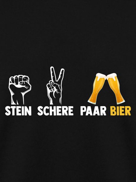 Stein Schere Paar Bier