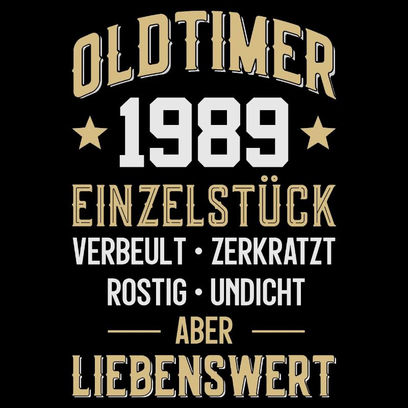 LUSTIG 37. GEBURTSTAG OLDTIMER 1989 EINZELSTÜCK