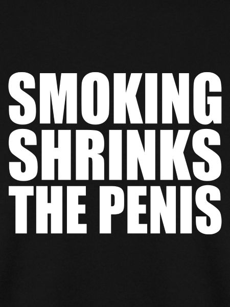 Smoking shrinks the penis