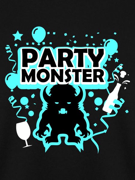 Partymonster hellblau