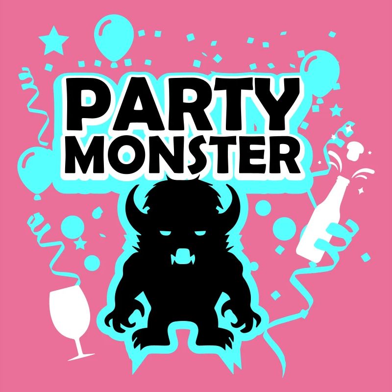 Partymonster hellblau