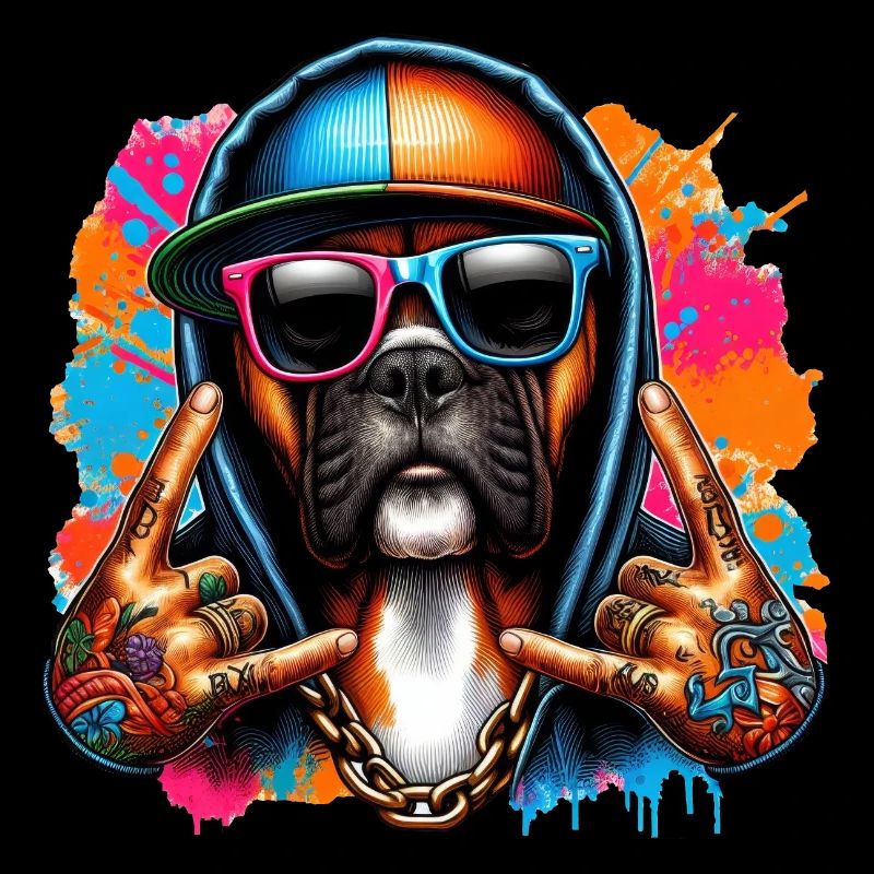 Boxerhund Kunst