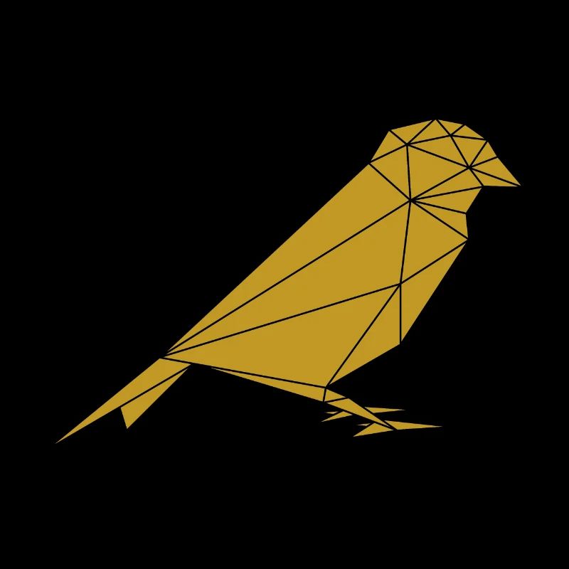 Vogel Spatz geometrisch