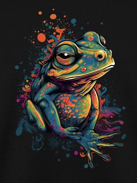 Trippy Frog - Psychedelic Motif