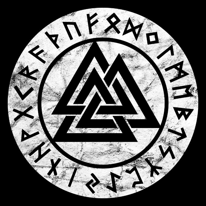 Valknut Vikings Odin Thor Symbole Vintage Signe