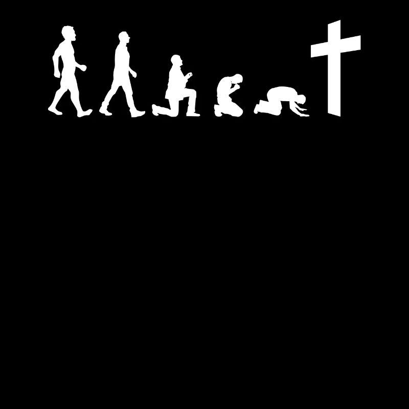 Evolution Pray Faith Cross Christ