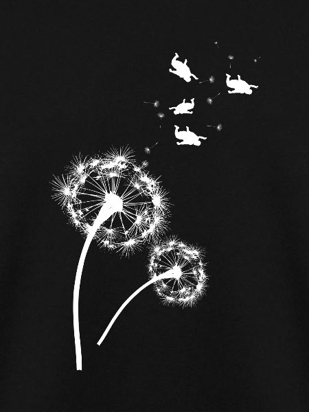 Pusteblume Skydiver Skydiving Shirt
