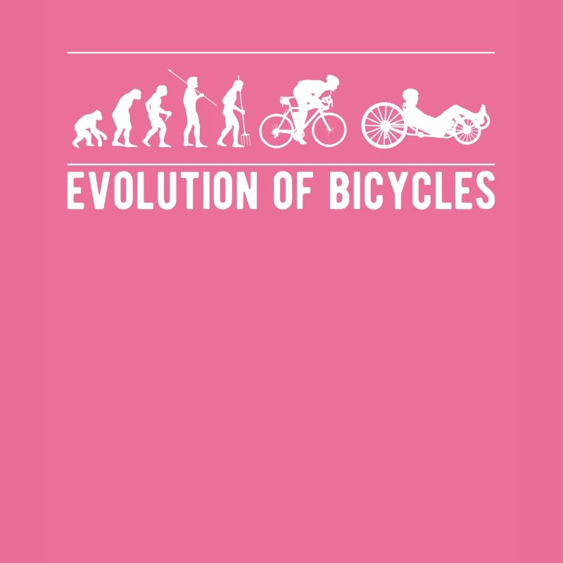 Evolution des vélos Couché Chemise Cadeau