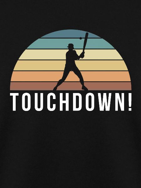 Touchdown! Baseball Shirt Geschenk