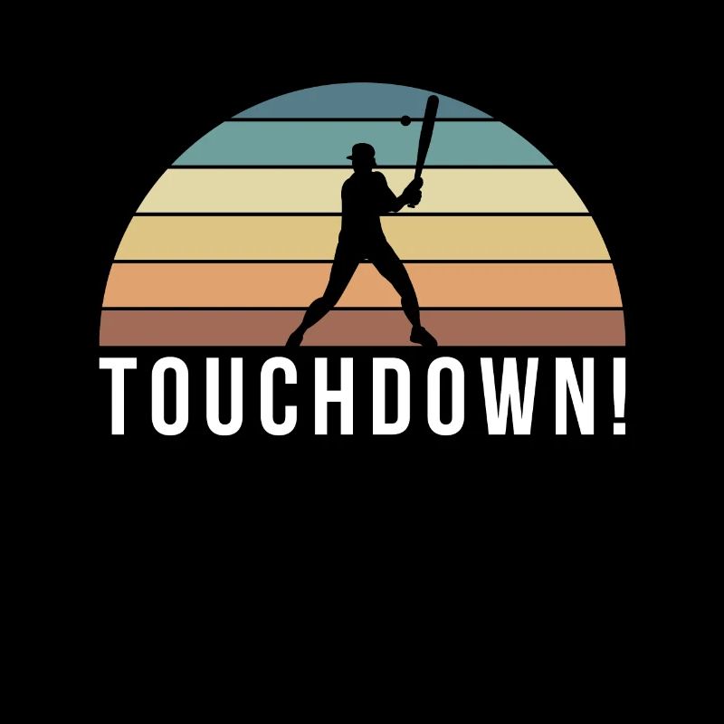 Touchdown! Baseball Shirt Geschenk