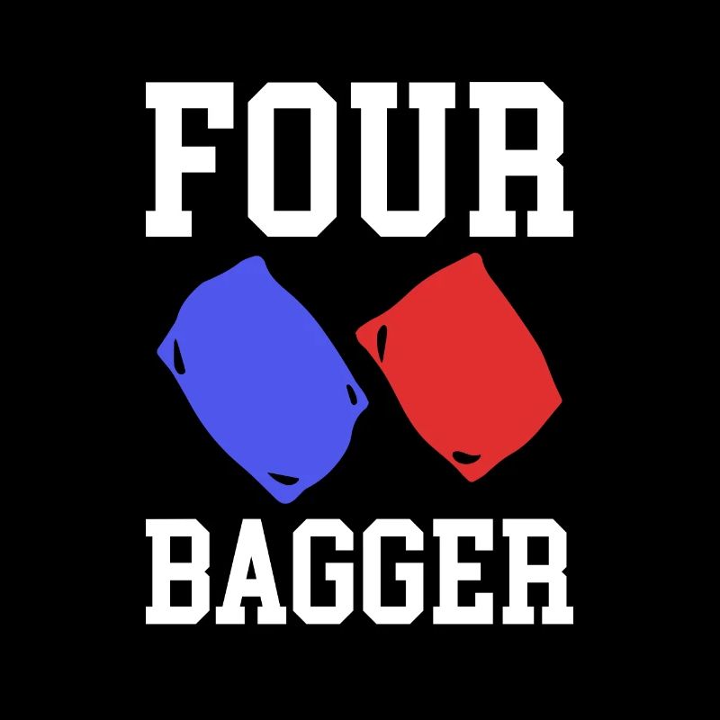 Four Bagger Shirt Geschenk Cornhole