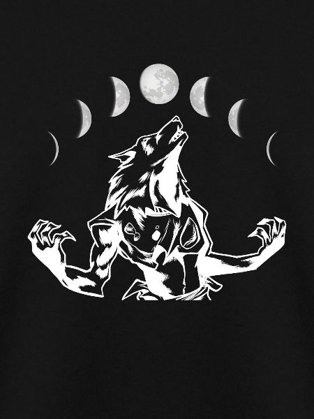 Mond Werwolf Shirt Geschenk