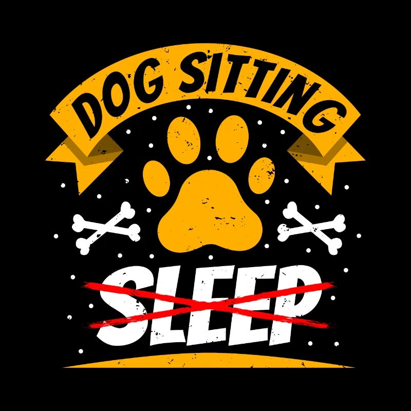 Dog Sitting Sleep Shirt geschenk
