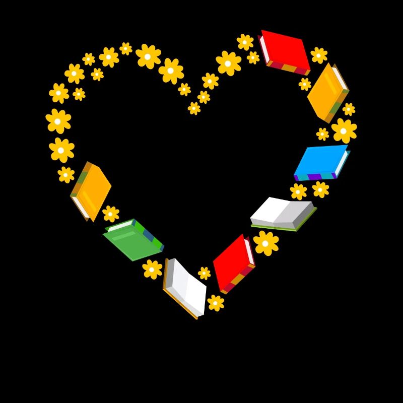 Cadeau de chemise de bibliothécaire du cœur