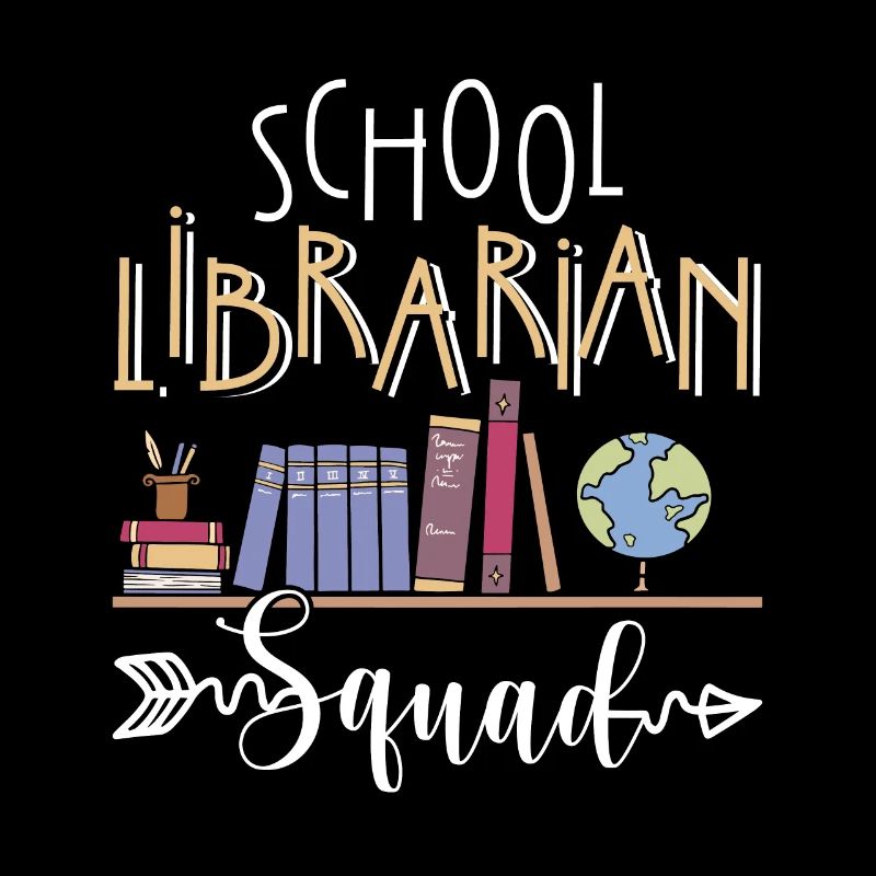 Cadeau de chemise d’escouade de bibliothécaire scolaire