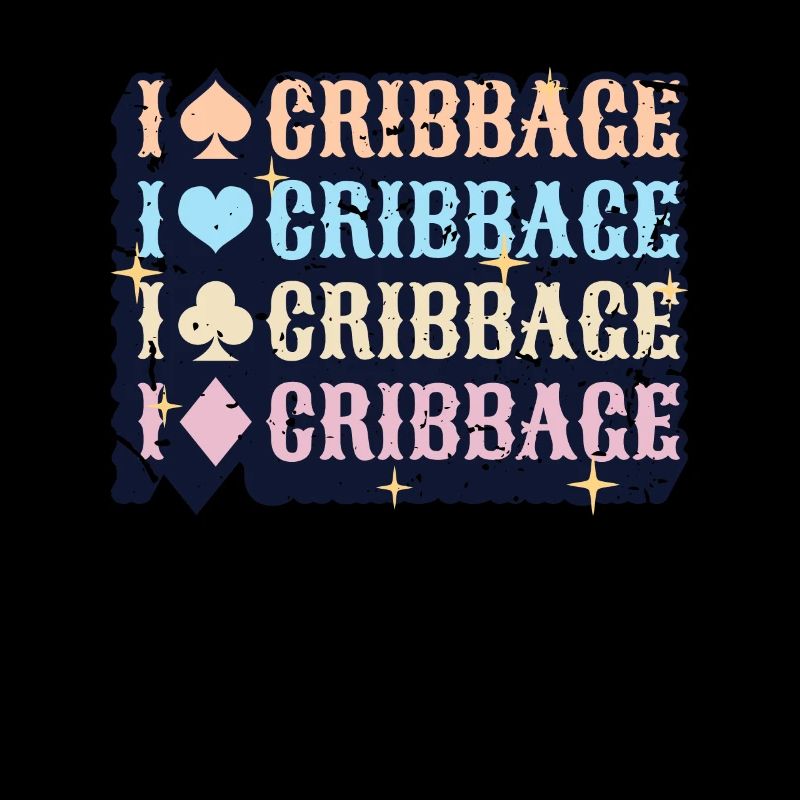 I Love Cribbage Shirt Geschenk