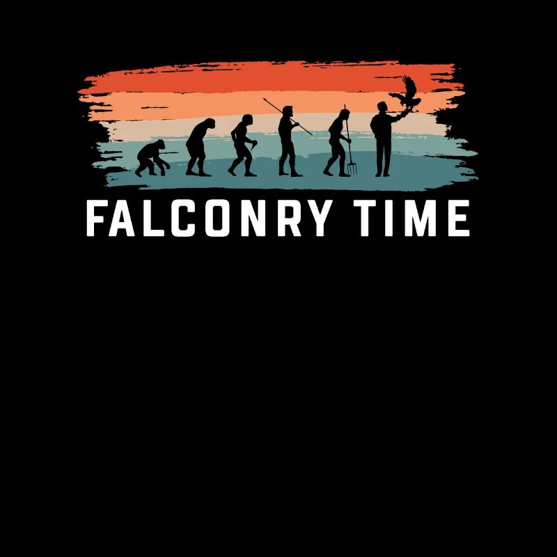 Vintage Retro Falconry Time