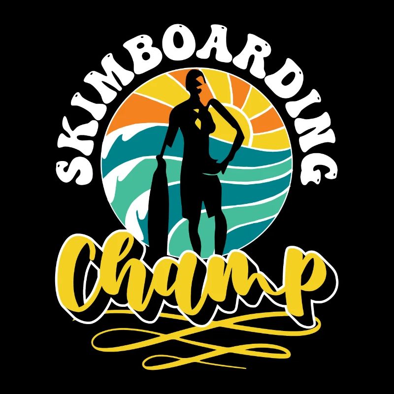Skimboarding Champ Shirt Geschenk