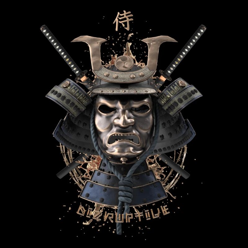 masque de samouraï katana