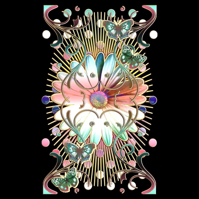 Schmetterlinge Blume Ornamente