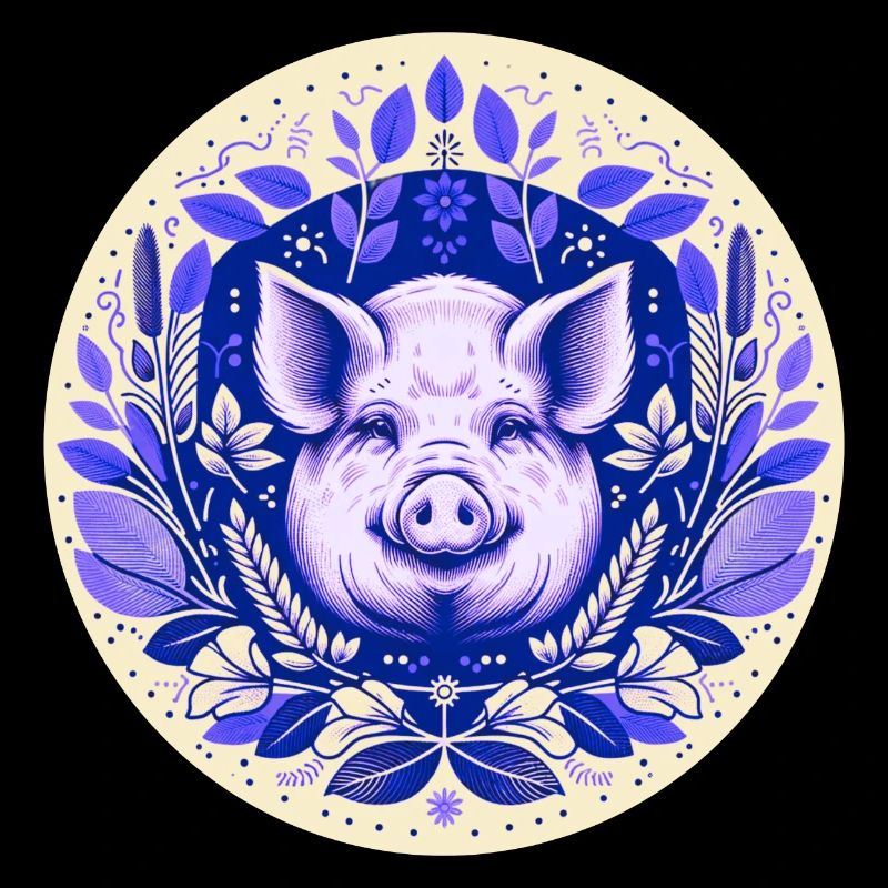 Cochon en grès