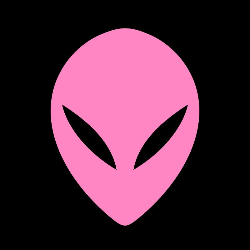 Ufo Alien Kopf Rosa