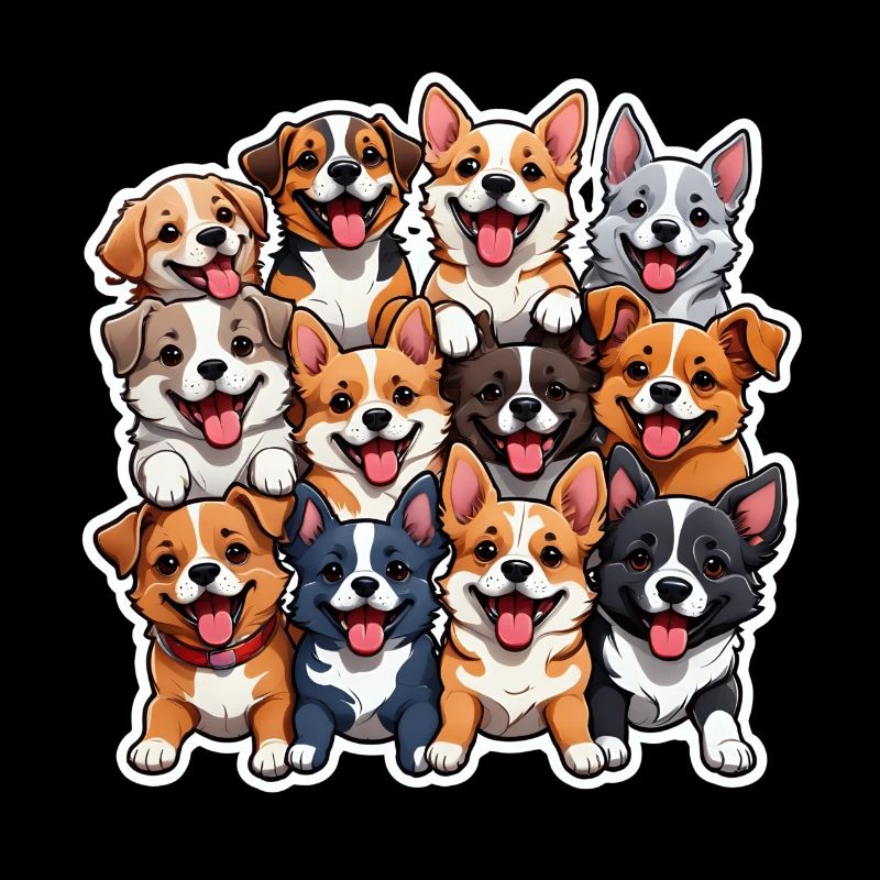 Happy Dogs Collage