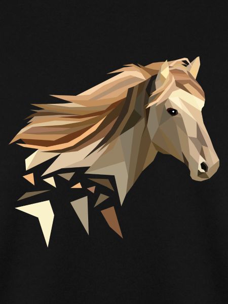 Pferd geometrisch low poly