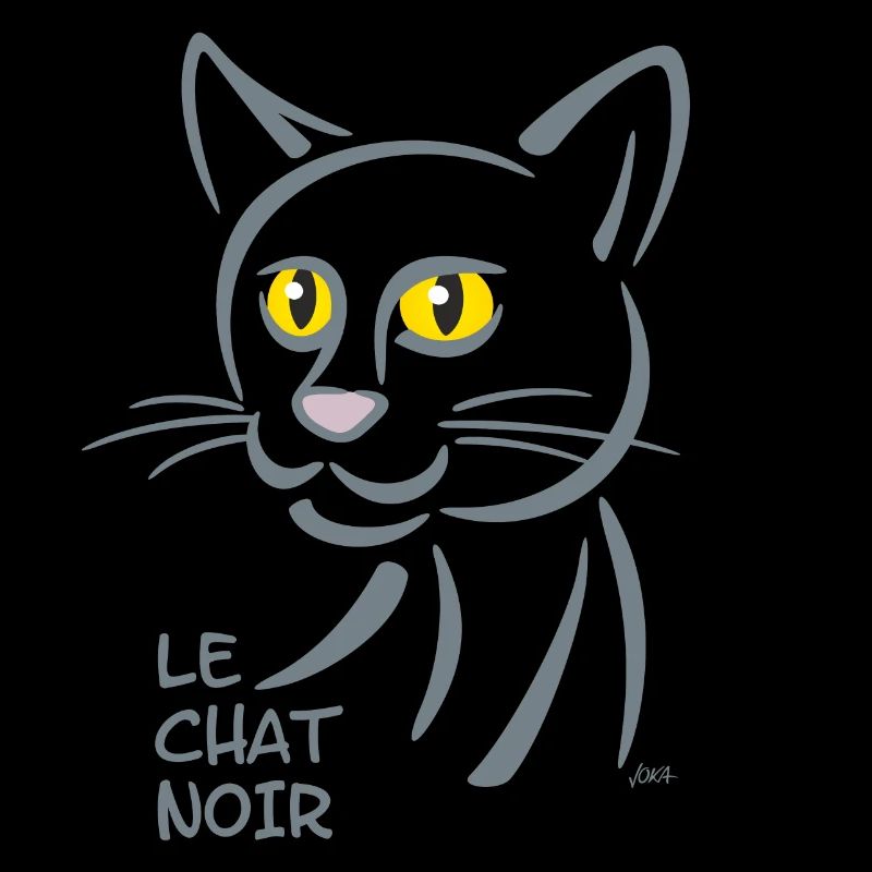 Design - die schwarze Katze