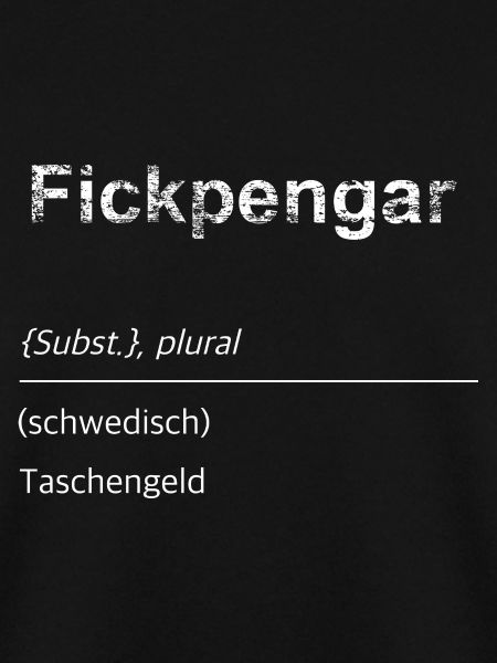 Schwedischer Slang Taschengeld