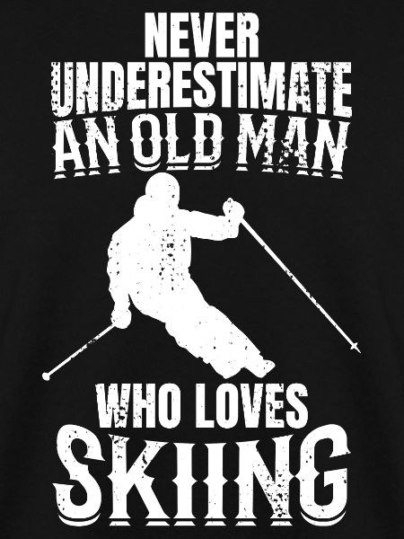 Skifahrer Opa