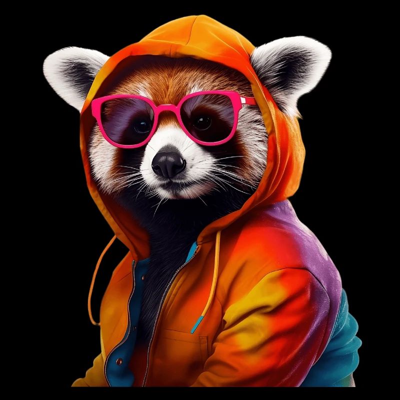 Roter Panda Katzenbär Red Panda Sonnenbrille