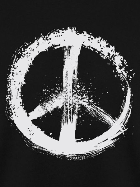 Peace Symbol weiß
