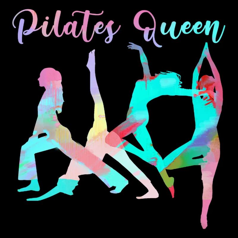 pilates queen,pilates,sport,yoga,aquarell,pastell