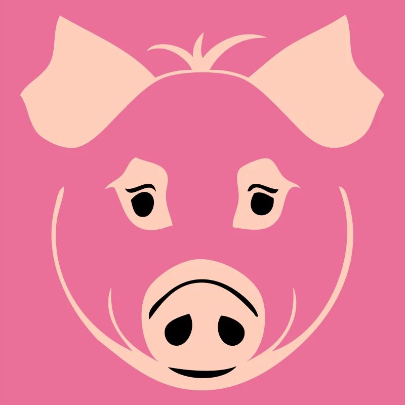 Schwein im Comic Stil