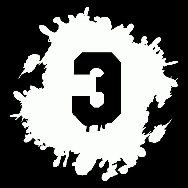 3 klecks