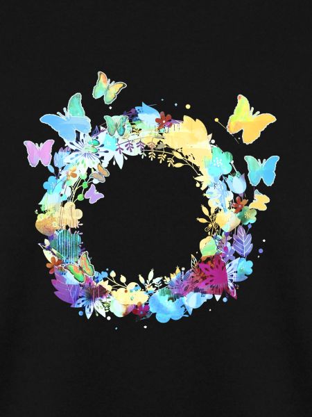 blumenkranz,leer, kranz,blumen,schmetterlinge