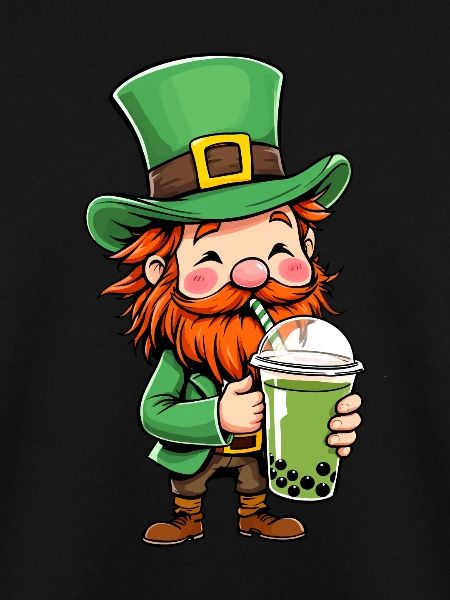 Leprechaun Bubble Tea Saint-Patrick
