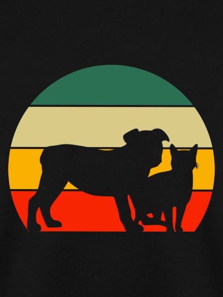 Retro Hunde Katze