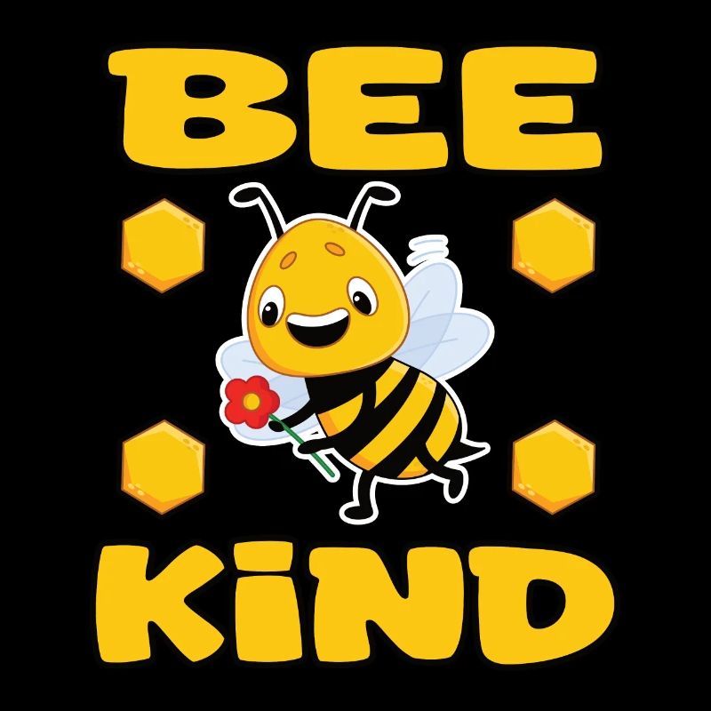 Bee Kind Lustige Biene mit Blume