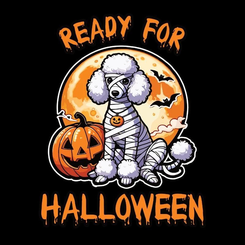 Prêt pour l’Halloween avec Caniche